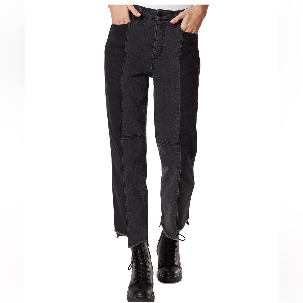 🌺Frayed Denim Pure Wonder Black Cropped 2 Tone Jeans🌸🌺